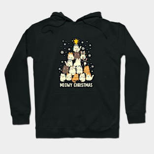 Meowy Christmas (1) Hoodie